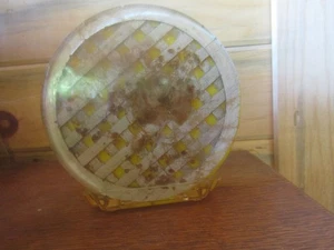 Vintage PRESSED FLOWERS In RESIN Design Gifts NAPKIN HOLDER - 1970's - Imagen 1 de 5