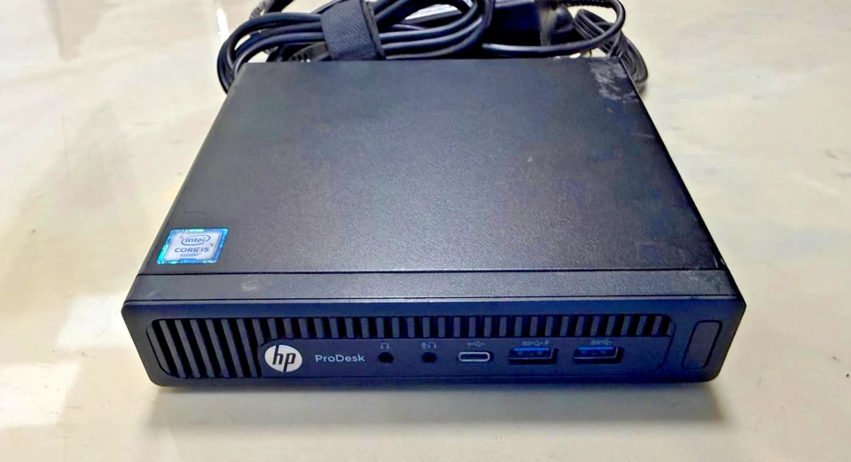 hp prodesk 600 g2 mini i5-6500t,8GB RAM 128GB SSD WIN 10/11 Foto 1 de 3