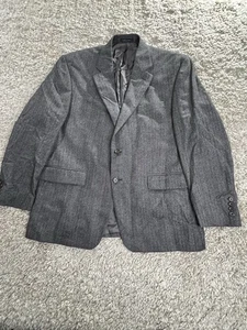 Ralph Lauren Woll Blazer Sport Mantel Gr. 42s grau Fischgrätmuster - Bild 1 von 7