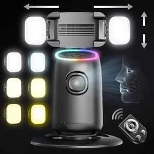 Auto Face Tracking Tripod,360°Rotation Tracking Phone Stand,Phone Camera Stan... - Picture 1 of 6