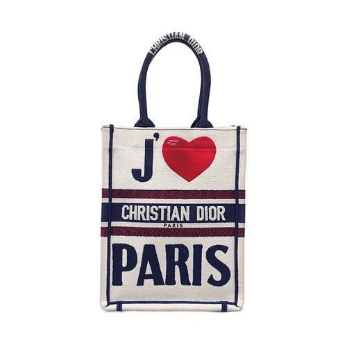 Christian Dior White Jadior Book Tote Bag Mini Tote Bag