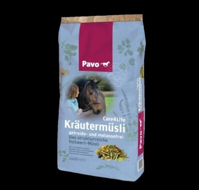 Pavo Care4Life Kräutermüsli 15 kg Pferdefutter Vitamine Kräuter getreidefrei - Bild 1 von 2
