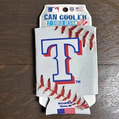 Enfriador de latas Texas Rangers Koozie 12 oz. Béisbol MLB 2 Caras Hecho en EE. UU. NUEVO Foto 1 de 2