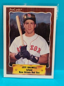 1990 Pro Cards #1324 Jeff Bagwell Minor League Rookie Card, Houston Astros HOF
