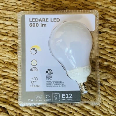 IKEA | LEDARE LED E12 | 7W / 600 lm / 2700 kelvin / 25h ~203.888.30 - Image 1 of 2