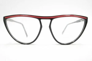 Vintage Brendel D145 Black-Red Oval Glasses Frames NOS - Picture 1 of 4