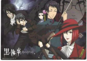 medium board Shitajiki Black Butler Kuroshitsuji anime Sebastian Ciel - Picture 1 of 1