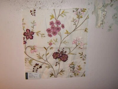 G P & J Baker, lino de carretilla, Em floral, remanente, color blanco Foto 1 de 2