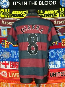 5/5 Arsenal adults M 2007 #8 Diarra MINT third football shirt jersey soccer - Picture 1 of 8