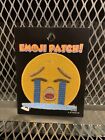 CRYING SAD FACE EMOJI Patch 3" Embroidered Sew Iron On US COMPANY CRY BABY