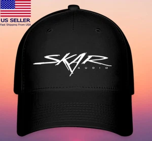 Skar Audio Black Hat Baseball Cap Size S/M & L/XL - Picture 1 of 3