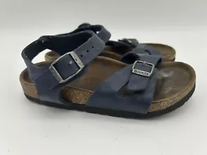 Birkenstock kids navy blue sandals size 31 , 13 - Picture 1 of 7
