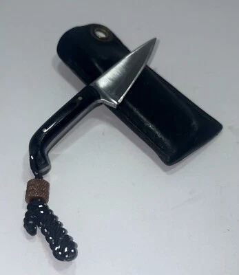 Fred Perrin Custom EDC Minimalist Fixed Blade for Keyring/Neck/Lapel Carry RARE - Image 1 of 4