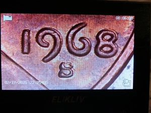 1968 S Lincoln Penny NICE DOUBLING ERRORS. Proof? Ex. Condition $.01 U.S. Coin - Bild 1 von 10