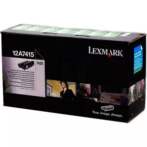 Lexmark 12A7415 Toner Original Cartridge Di Ricampio for T420 Laser Printer - Picture 1 of 1