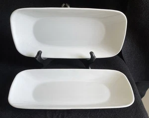 Juego de 2 bandejas para aperitivos Corning Corelle WINTER FROST WHITE 10 1/2" - Imagen 1 de 4
