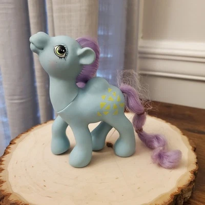 My Little Pony Vintage G1 SPUNKY The Camel Friends azul amarillo triángulos MLP Foto 1 de 4