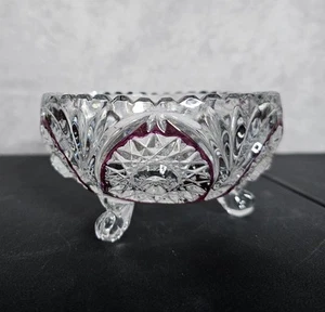 Lead Crystal Footed Decorative Dish - Picture 1 of 5