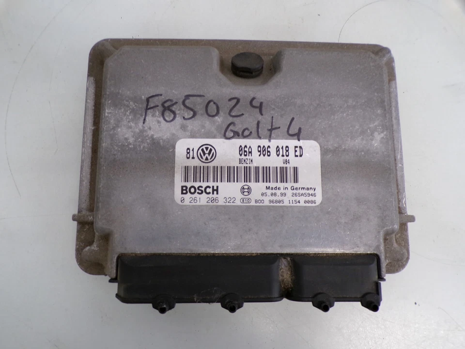 Centralina Motore VW Bora Golf 4 2.0 8V AQY 85KW 115PS 06A906018ED *F85024* - Immagine 1 di 4