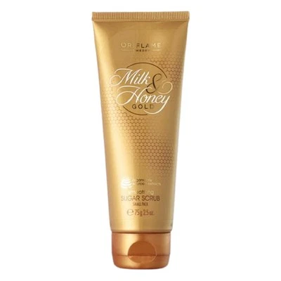 ORIFLAME Milk and Honey Gold Smoothing Sugar Scrub Small Pack 75gm- free ship - Image 1 of 3