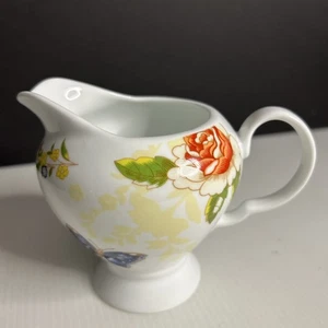 Aynsley Cottage Garden Fine China Mini cremosa farfalla floreale artigianale Inghilterra - Foto 1 di 6