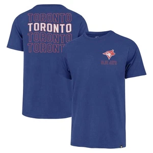 Men's '47 Royal Toronto Blue Jays Hang Back Franklin T-Shirt - Picture 1 of 3