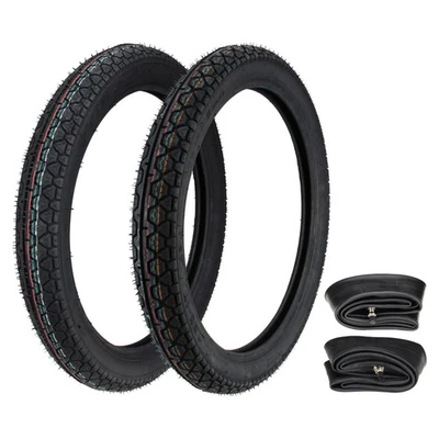 Reifenset Heidenau K36/1 2.50-17 & 2.75-17 + Schläuche für KTM DKW Mofa Moped - Bild 1 von 4