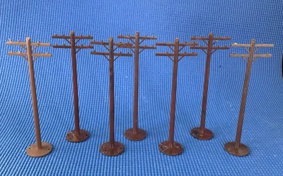 LOT 0F (7) VINTAGE PLASTICVILLE TELEPHONE POLES - Image 1 of 3