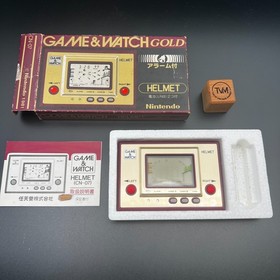Nintendo Game & Watch HELMET CN-07 Gold 1981 CIB Tested Working Mint Console