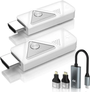 Mini Portable Wireless HDMI Transmitter and Receiver 4K, Plug & Play - Picture 1 of 8