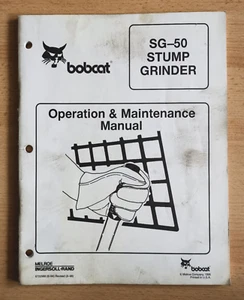Melroe / Bobcat Baumstumpffräse Stubbenfräse SG-50 Handbuch Manual englisch - Bild 1 von 3