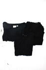 Maeve Anthropologie Womens Top Black Navy Blue Size XS S 2 Lot 3 LL19LL