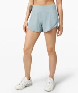 NWT LULULEMON RUN OFF ROUTE hR short 4L Blue Cast SIZE:12 - Picture 1 of 4