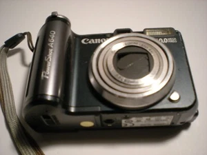 Canon PowerShot A640  10.0MP 4x Digital Camera Black - Picture 1 of 16
