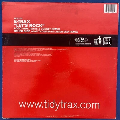 E-Trax – Let's Rock, Hard House, 2001 UK 12" Vinyl record Foto 1 de 4