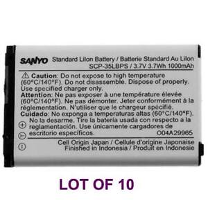 10 Sanyo Scp-35Lbps Oem Battery Lot for Scp-3810 Mirro Kyocera Utstarcom