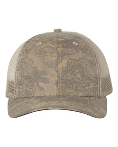 DRI DUCK Mesh Back Trucker Cap, Camo, Territory, Blaze, Adjustable Snapback Hat - Picture 1 of 35