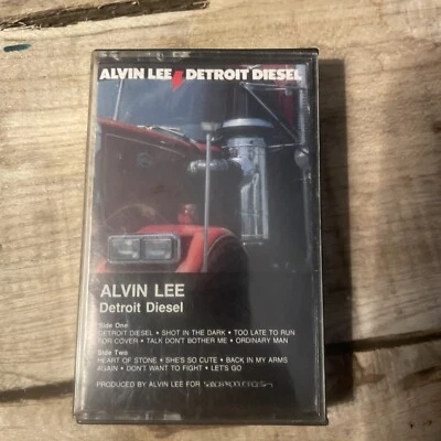 ALVIN LEE DETROIT DIESEL Cassette Tape OG 1986 Classic Rock Blues Rare Foto 1 de 3