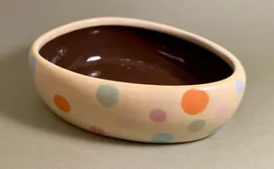 Festive and Colorful Gund Inc. Easter Egg Shaped Candy Dish / Bowl - Picture 1 of 7