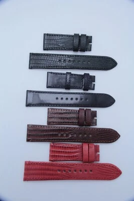 Correas de reloj Fendi de cuero genuino con patrón de lagarto 20-20 Foto 1 de 2