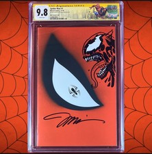 SPIDER-MAN #1 KIDD DIE CUT VARIANT COVER CGC 9.8 SS SIGNED & SKETCH BY JIM LEE