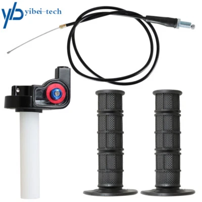 7/8" 22mm Twist Throttle Handle Grip with Cable 50-250CC ATV Dirt Bike - Image 1 of 4