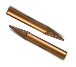 2Pcs 10*30mm BULLET Diamond Brazed CNC Router Bit Rotary Mounter Head 46 Grit - Picture 1 of 32