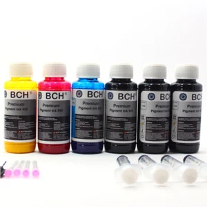 Premium Pigment Refill Ink - 100 ml x 4 Four Color for HP (KP600X-H950) - Zdjęcie 1 z 4