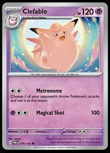 Clefable - 079/167 : S&V Twilight Masquerade : Non-Holo Uncommon : Pokemon Card - Picture 1 of 2