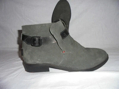 LEVI'S Bottines en Daim Gris Lanière Noire Femme T40 Portées 1 Fois Valeur 120€ - Photo 1/4