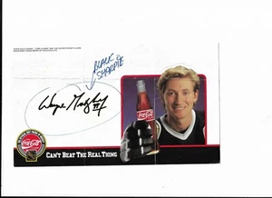 WAYNE GRETZKY AUTOGRAPHED COCA COLA AD - Picture 1 of 1