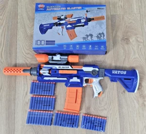 VATOS Automatic Electric Machine Gun Toy Gun Sniper Rifle With Scope & 100 Darts - Picture 1 of 7