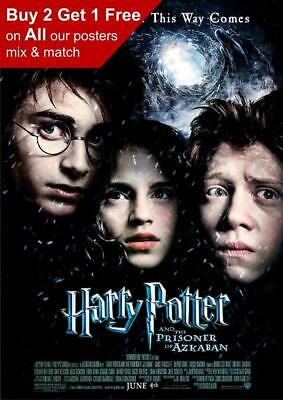 Harry Potter And The Prisoner Of Azkaban 2004 Movie Poster A5 A4 A3 A2 A1 • 1.11£