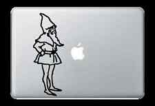 Garden Gnome デカールステッカー Apple Mac Book Air/Pro Dell ノートパソコン 13インチ 15インチ 17インチ用